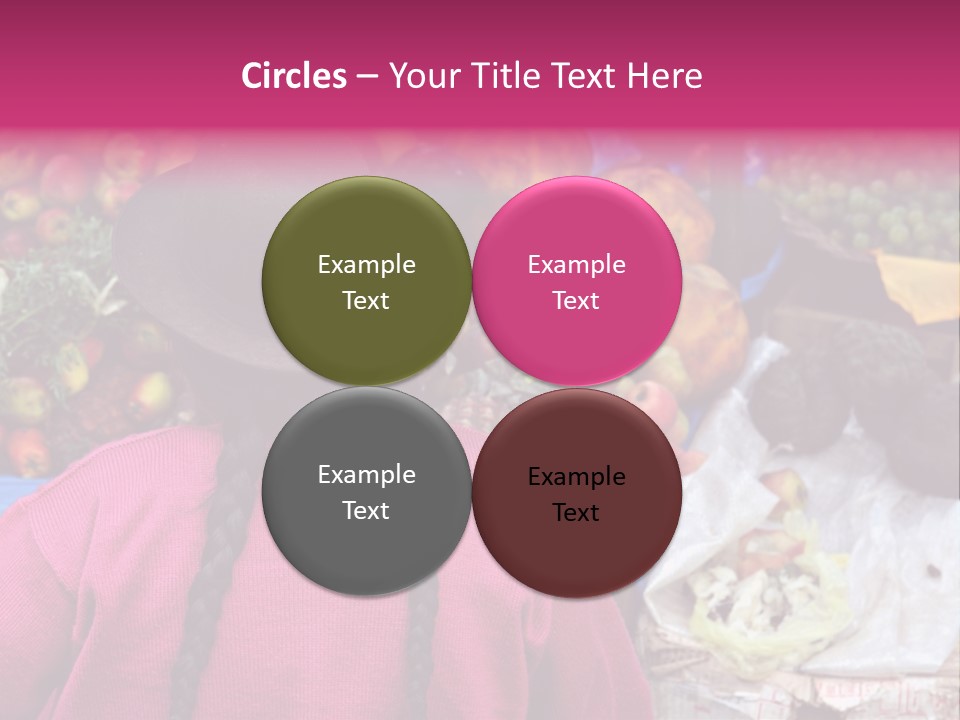 Woman At Pisac Market In Peru PowerPoint Template