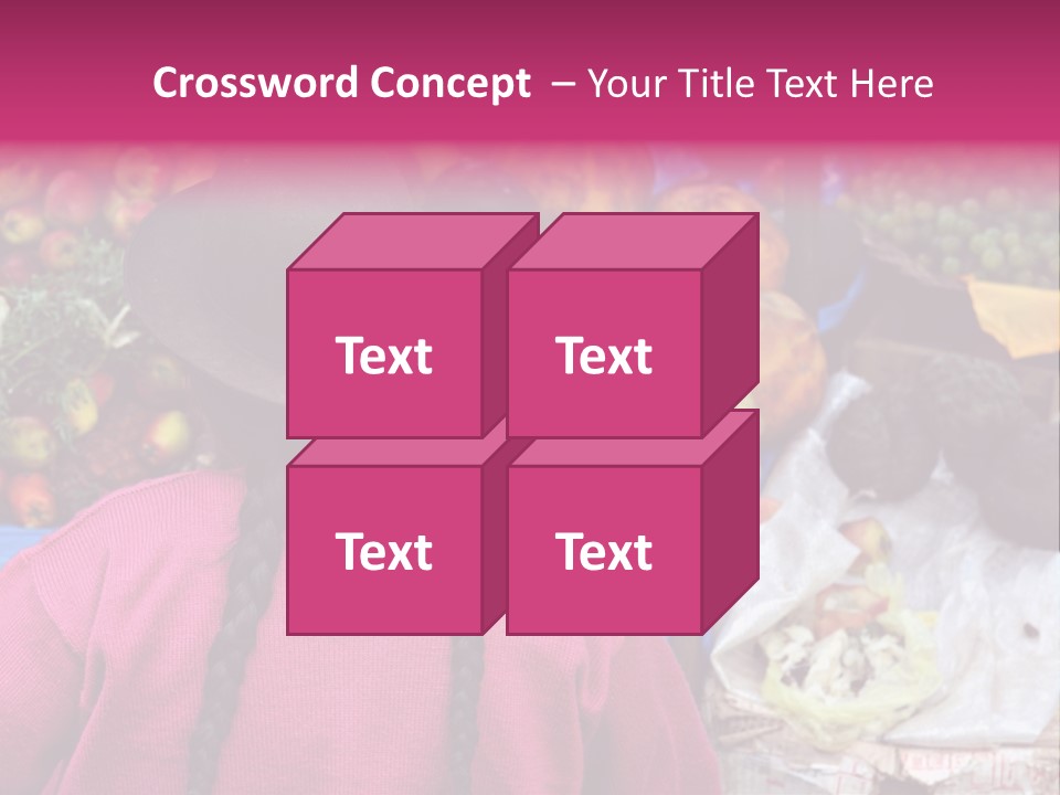 Woman At Pisac Market In Peru PowerPoint Template