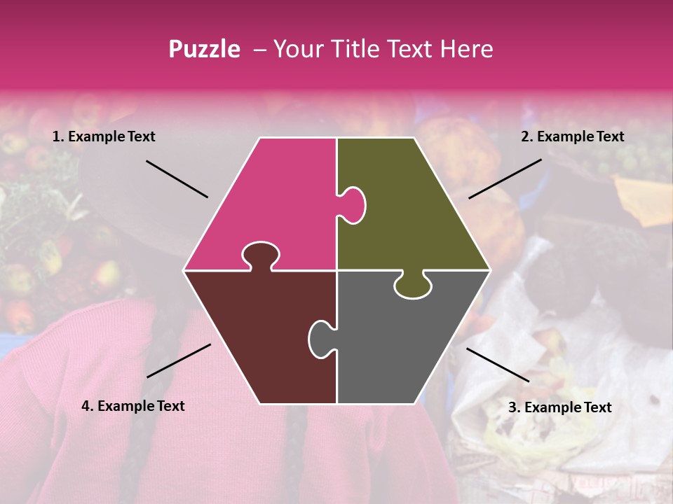 Woman At Pisac Market In Peru PowerPoint Template