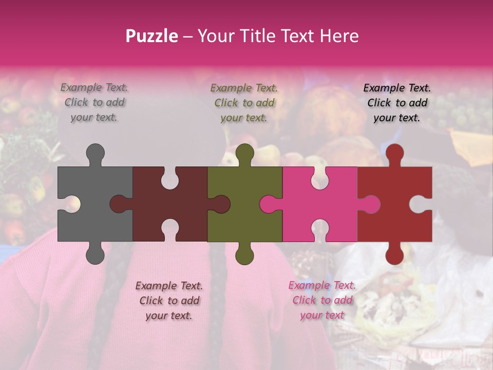 Woman At Pisac Market In Peru PowerPoint Template