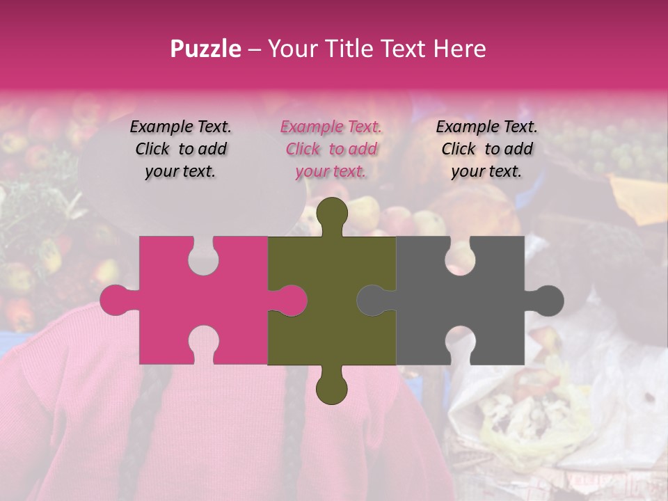 Woman At Pisac Market In Peru PowerPoint Template