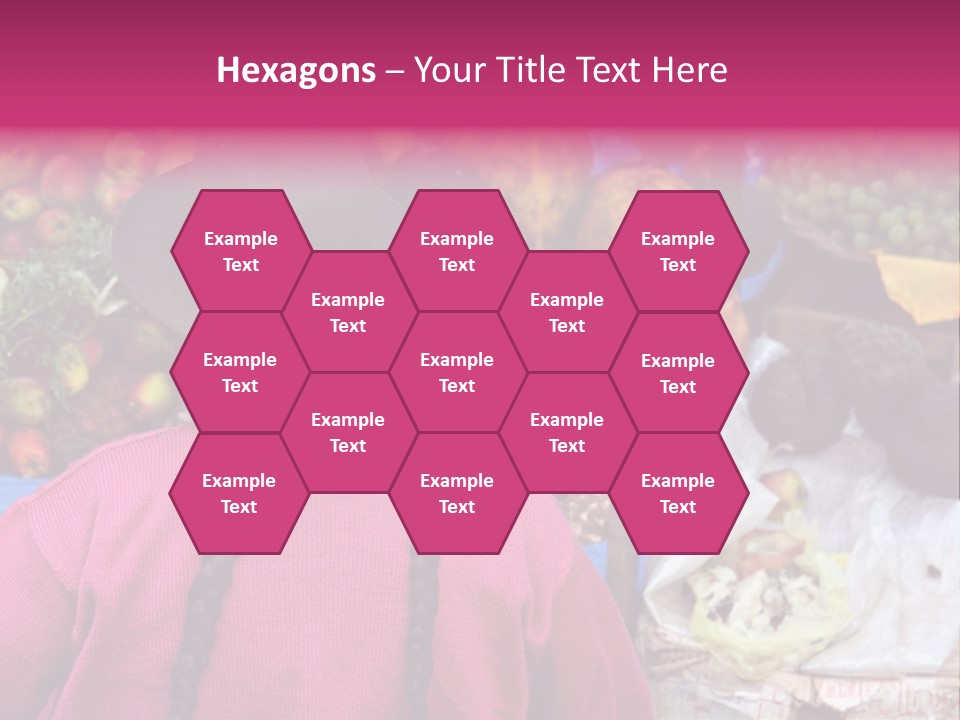 Woman At Pisac Market In Peru PowerPoint Template