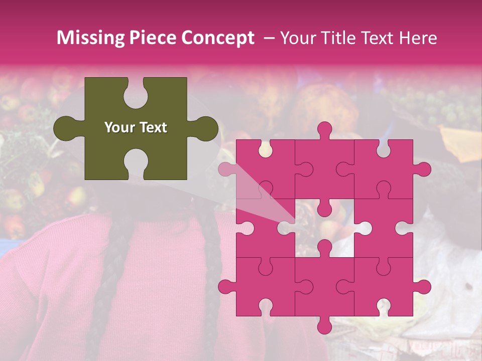 Woman At Pisac Market In Peru PowerPoint Template