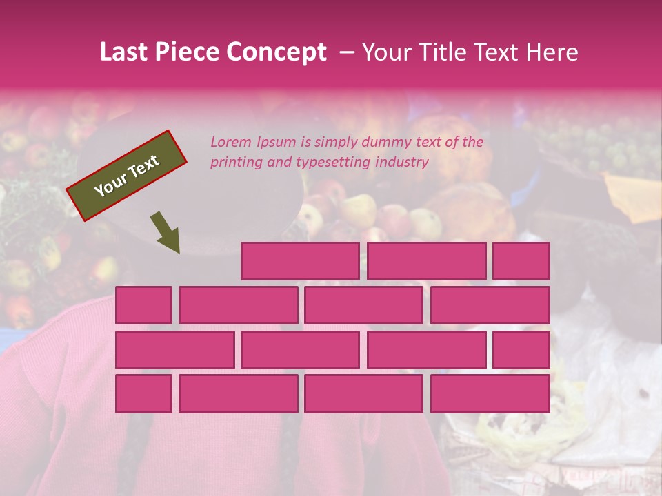 Woman At Pisac Market In Peru PowerPoint Template