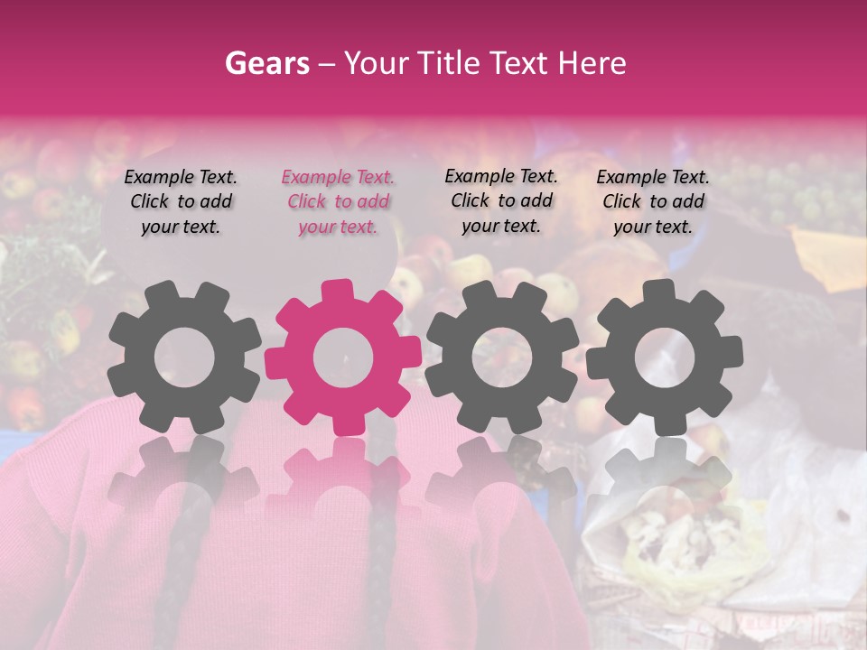 Woman At Pisac Market In Peru PowerPoint Template