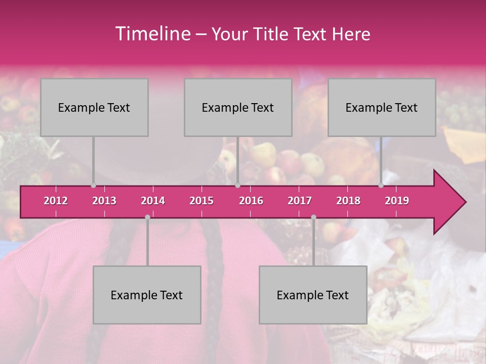 Woman At Pisac Market In Peru PowerPoint Template