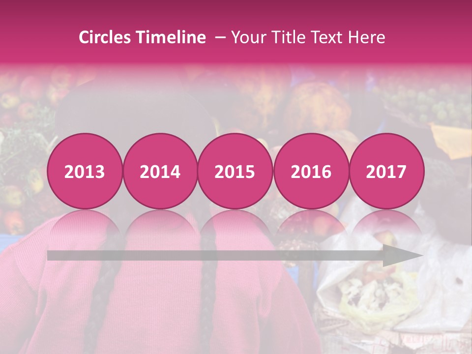 Woman At Pisac Market In Peru PowerPoint Template