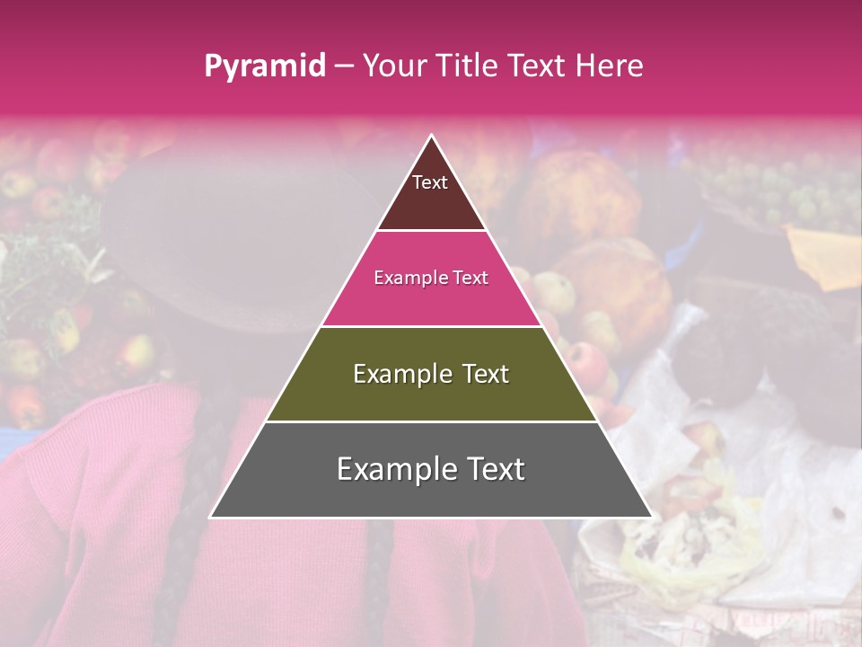 Woman At Pisac Market In Peru PowerPoint Template