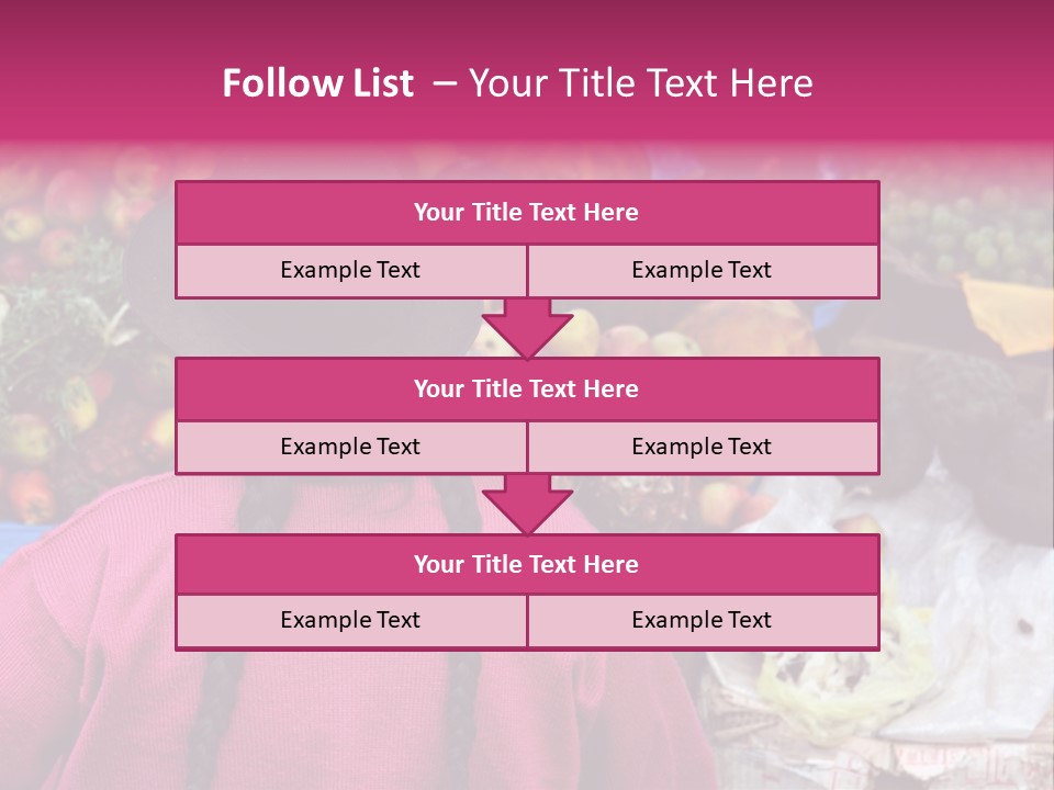 Woman At Pisac Market In Peru PowerPoint Template