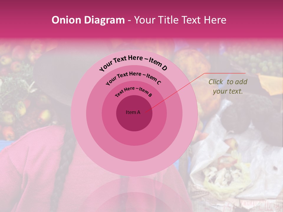 Woman At Pisac Market In Peru PowerPoint Template