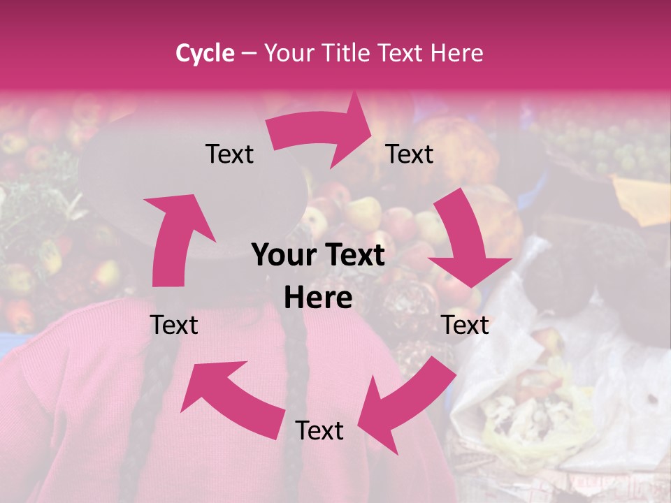 Woman At Pisac Market In Peru PowerPoint Template