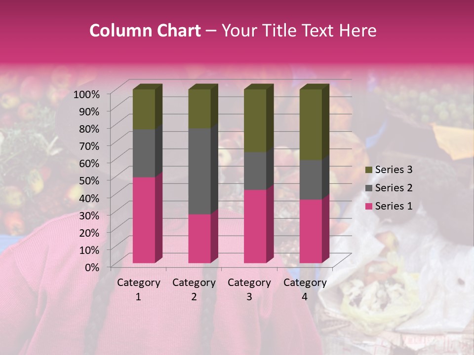 Woman At Pisac Market In Peru PowerPoint Template