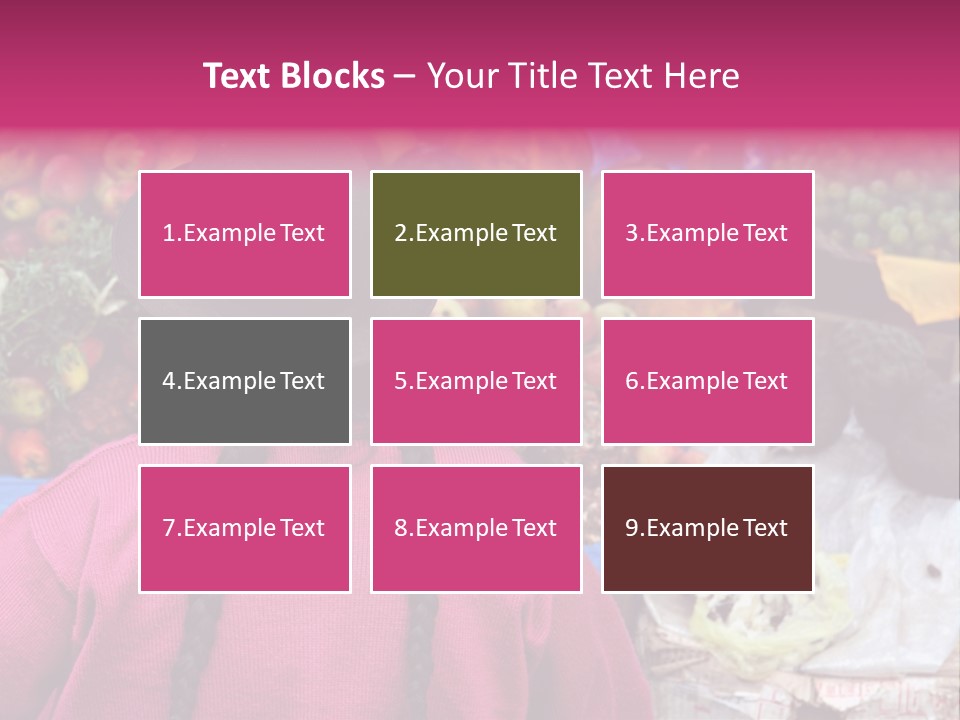 Woman At Pisac Market In Peru PowerPoint Template