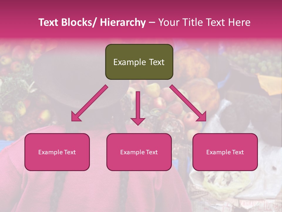 Woman At Pisac Market In Peru PowerPoint Template