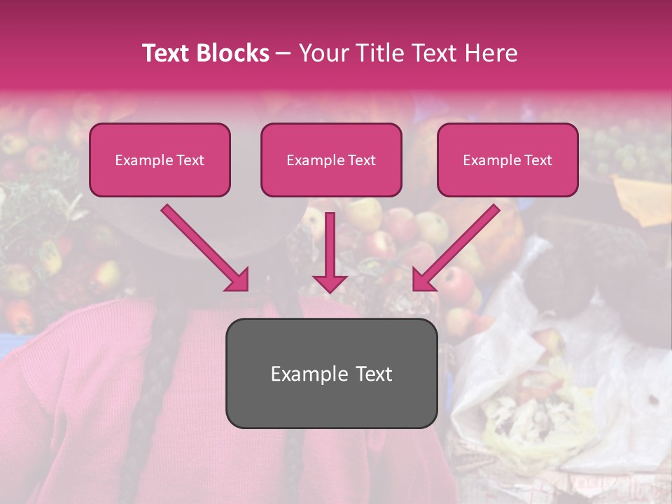 Woman At Pisac Market In Peru PowerPoint Template