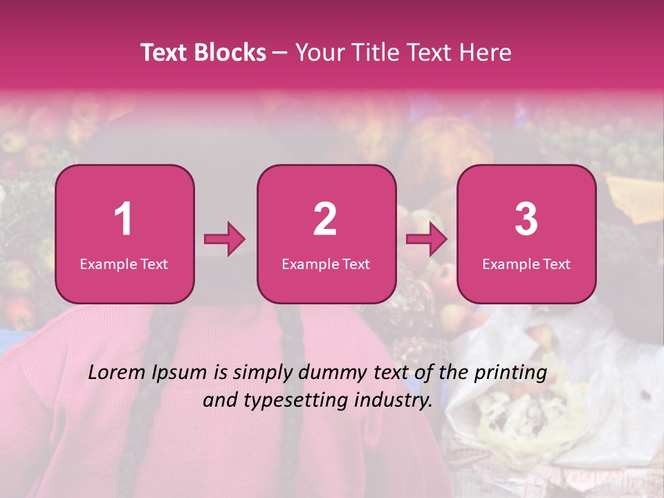 Woman At Pisac Market In Peru PowerPoint Template