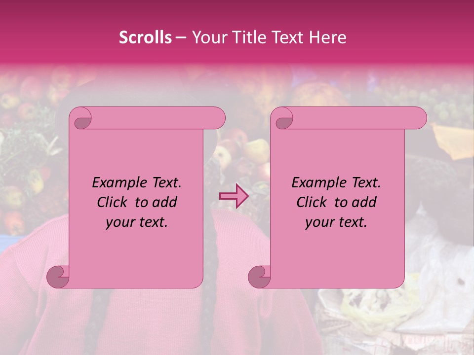 Woman At Pisac Market In Peru PowerPoint Template