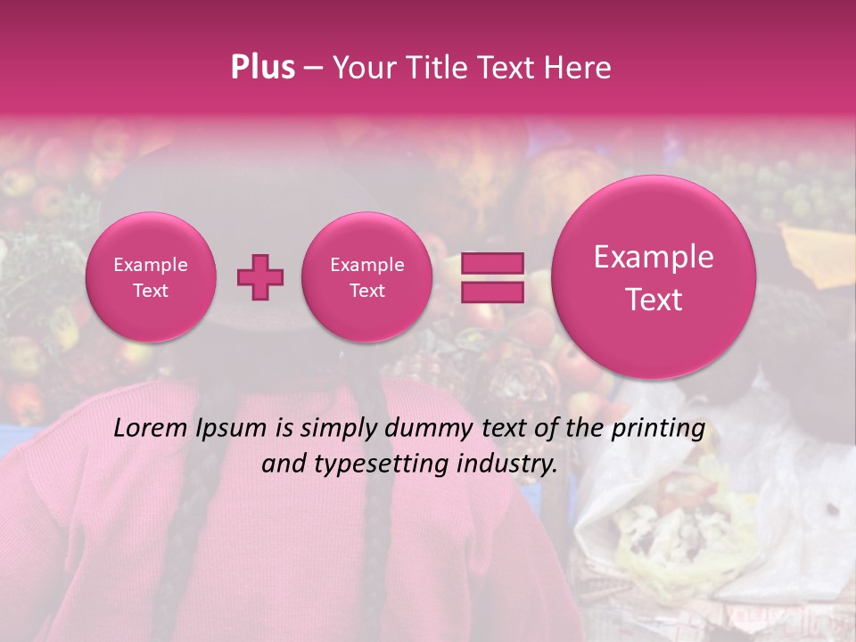 Woman At Pisac Market In Peru PowerPoint Template