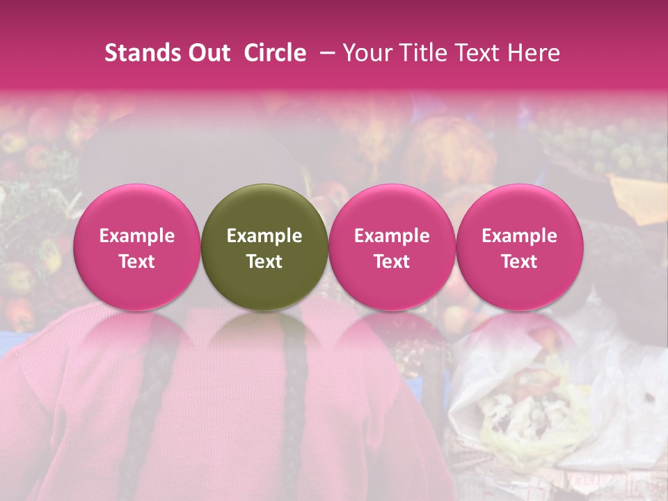 Woman At Pisac Market In Peru PowerPoint Template