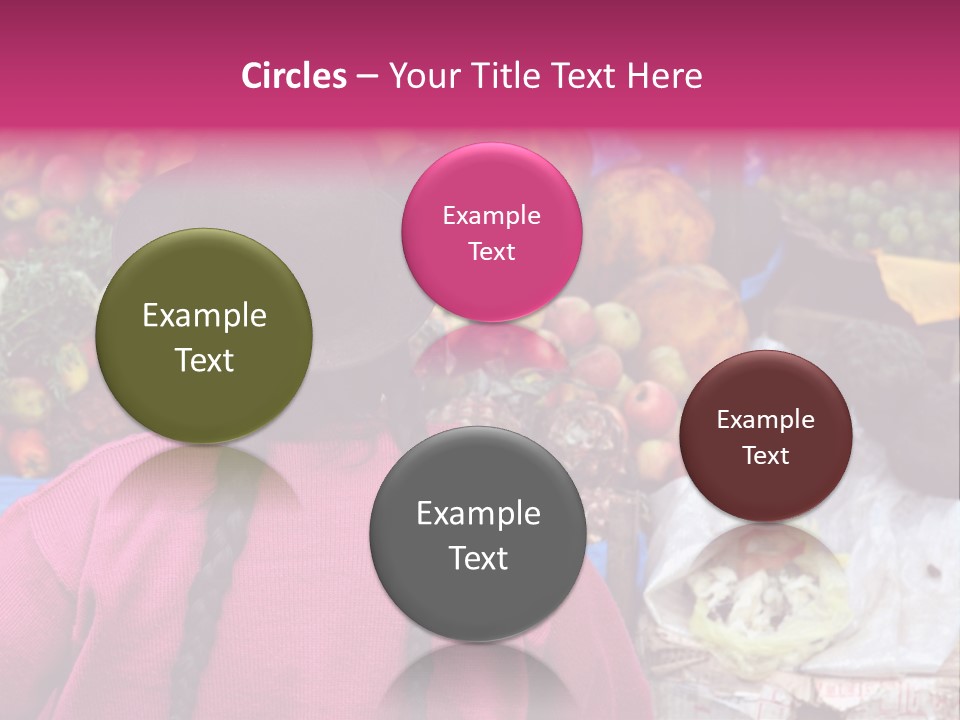 Woman At Pisac Market In Peru PowerPoint Template