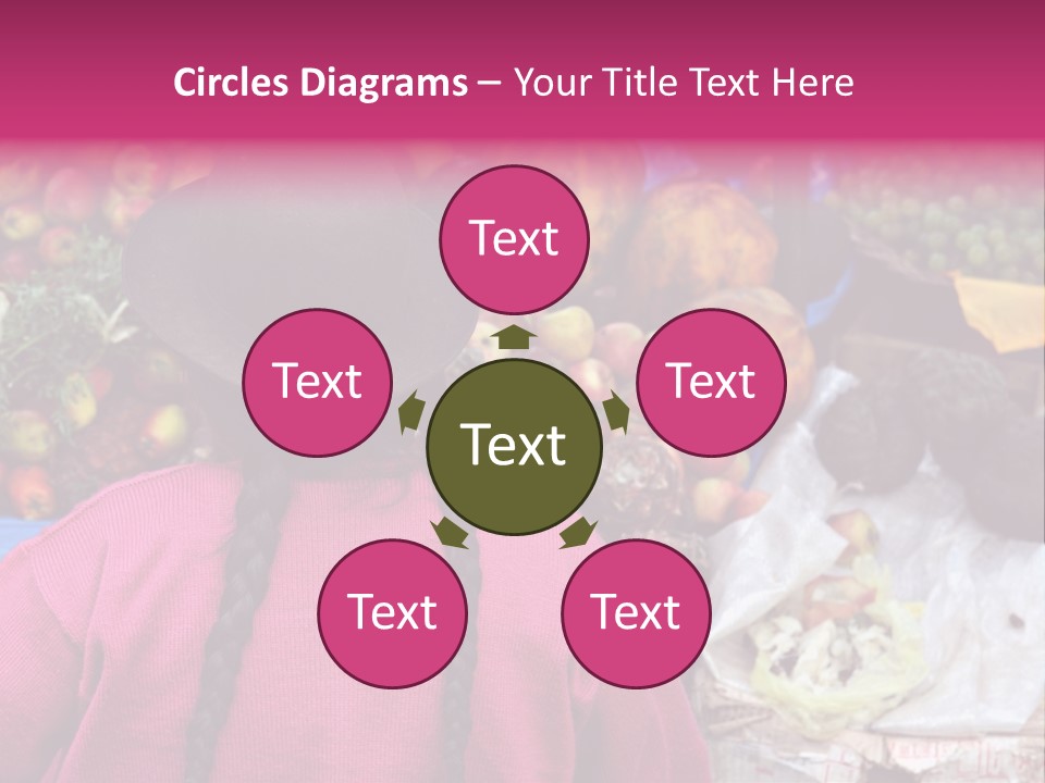 Woman At Pisac Market In Peru PowerPoint Template