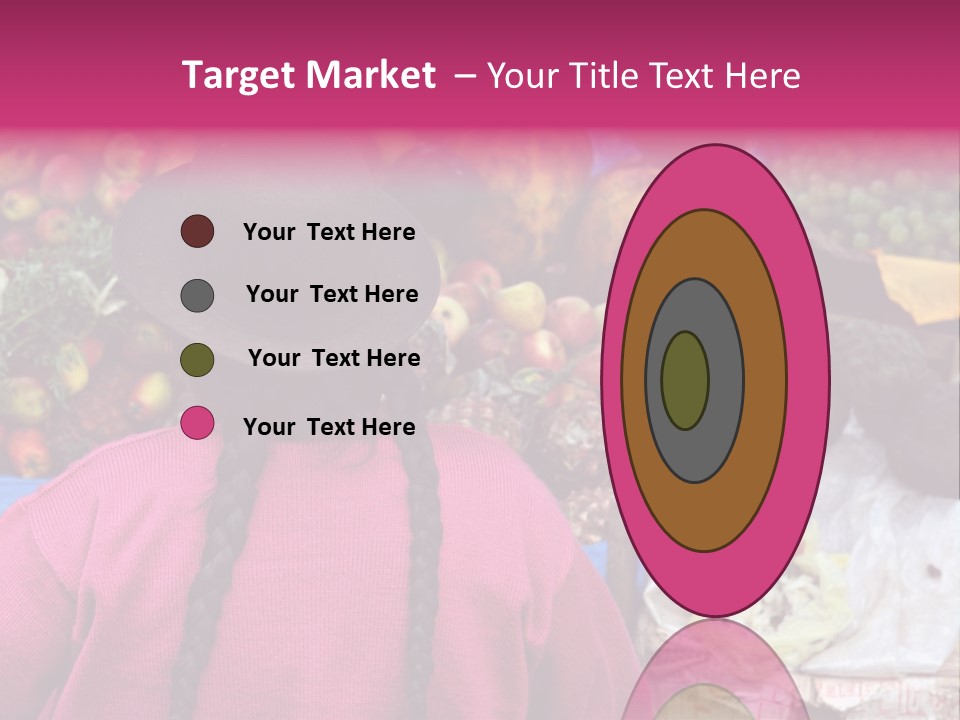 Woman At Pisac Market In Peru PowerPoint Template
