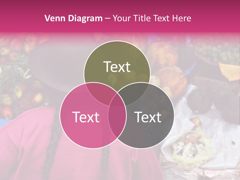 Woman At Pisac Market In Peru PowerPoint Template