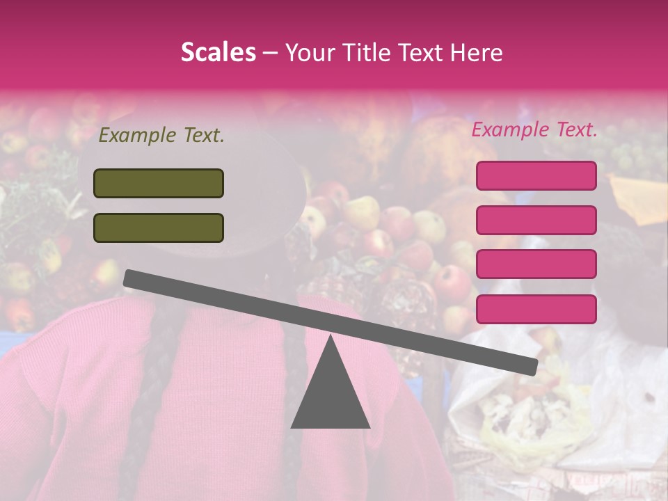 Woman At Pisac Market In Peru PowerPoint Template