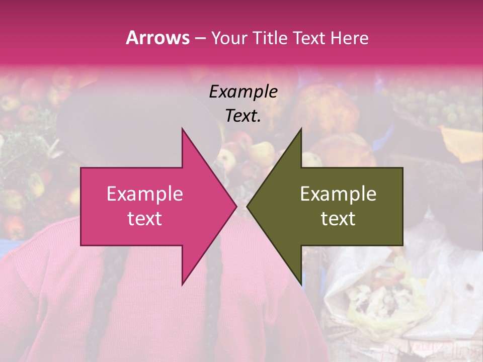 Woman At Pisac Market In Peru PowerPoint Template