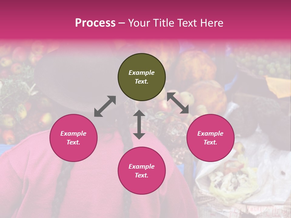 Woman At Pisac Market In Peru PowerPoint Template