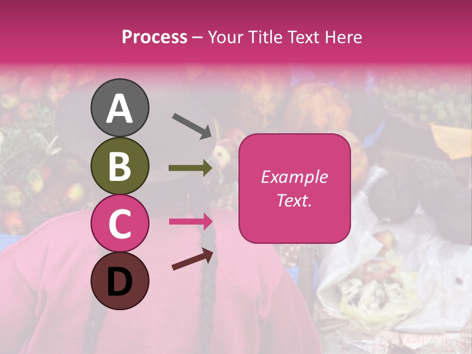 Woman At Pisac Market In Peru PowerPoint Template
