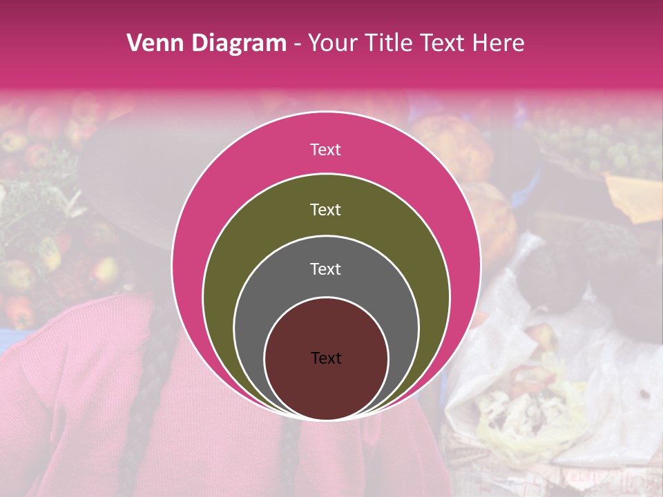 Woman At Pisac Market In Peru PowerPoint Template