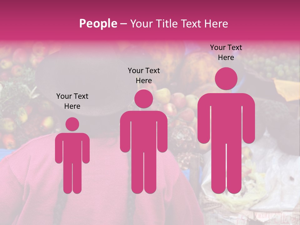 Woman At Pisac Market In Peru PowerPoint Template