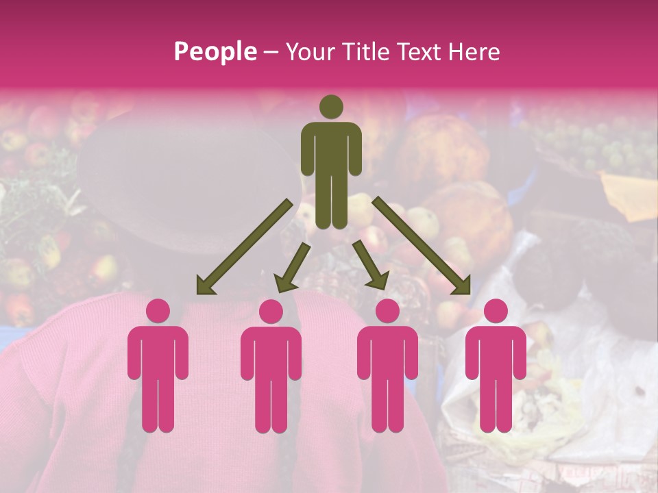 Woman At Pisac Market In Peru PowerPoint Template