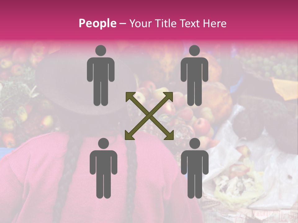Woman At Pisac Market In Peru PowerPoint Template