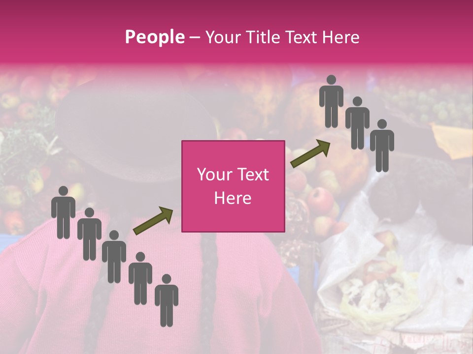 Woman At Pisac Market In Peru PowerPoint Template