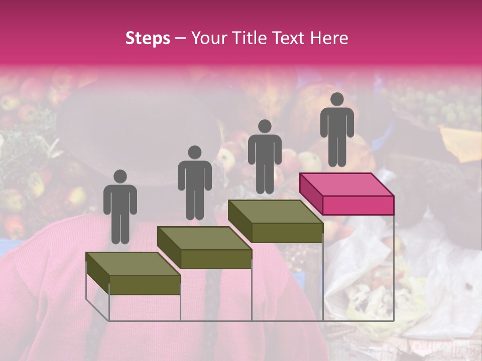 Woman At Pisac Market In Peru PowerPoint Template