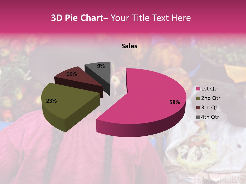 Woman At Pisac Market In Peru PowerPoint Template