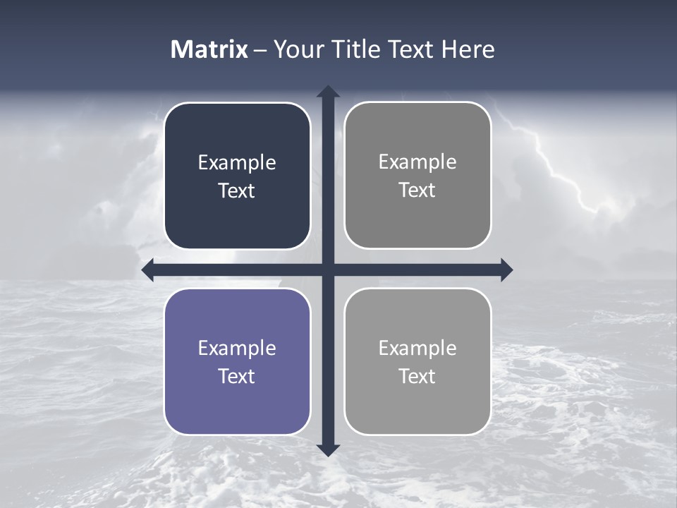 A Statue Of Liberty In The Middle Of The Ocean PowerPoint Template