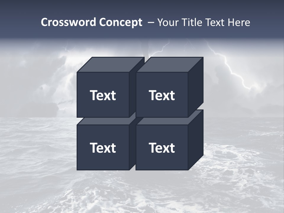 A Statue Of Liberty In The Middle Of The Ocean PowerPoint Template