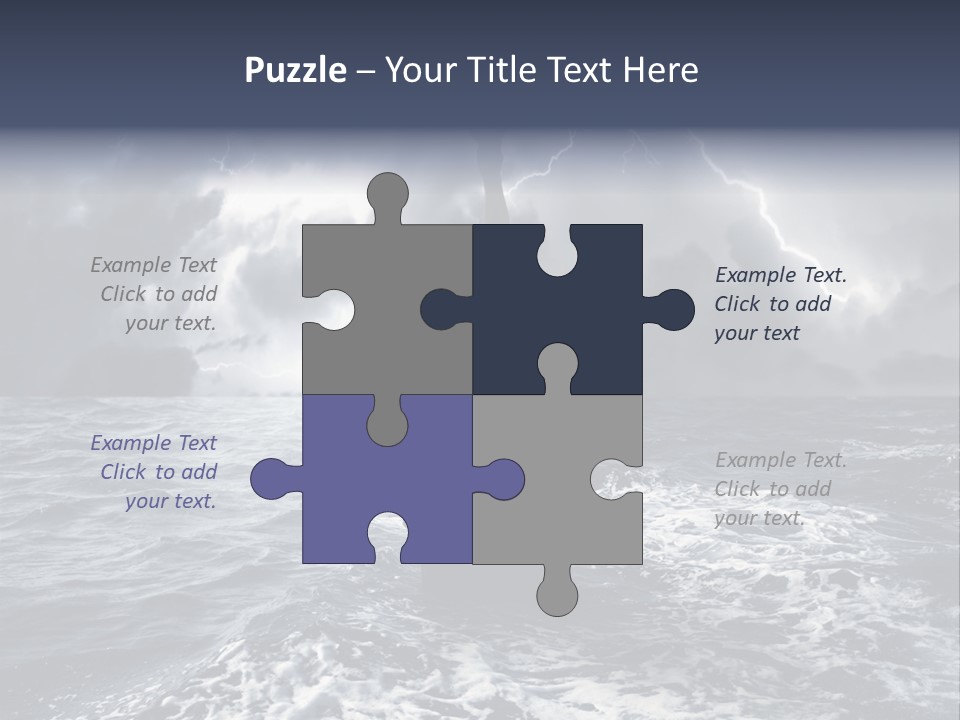 A Statue Of Liberty In The Middle Of The Ocean PowerPoint Template