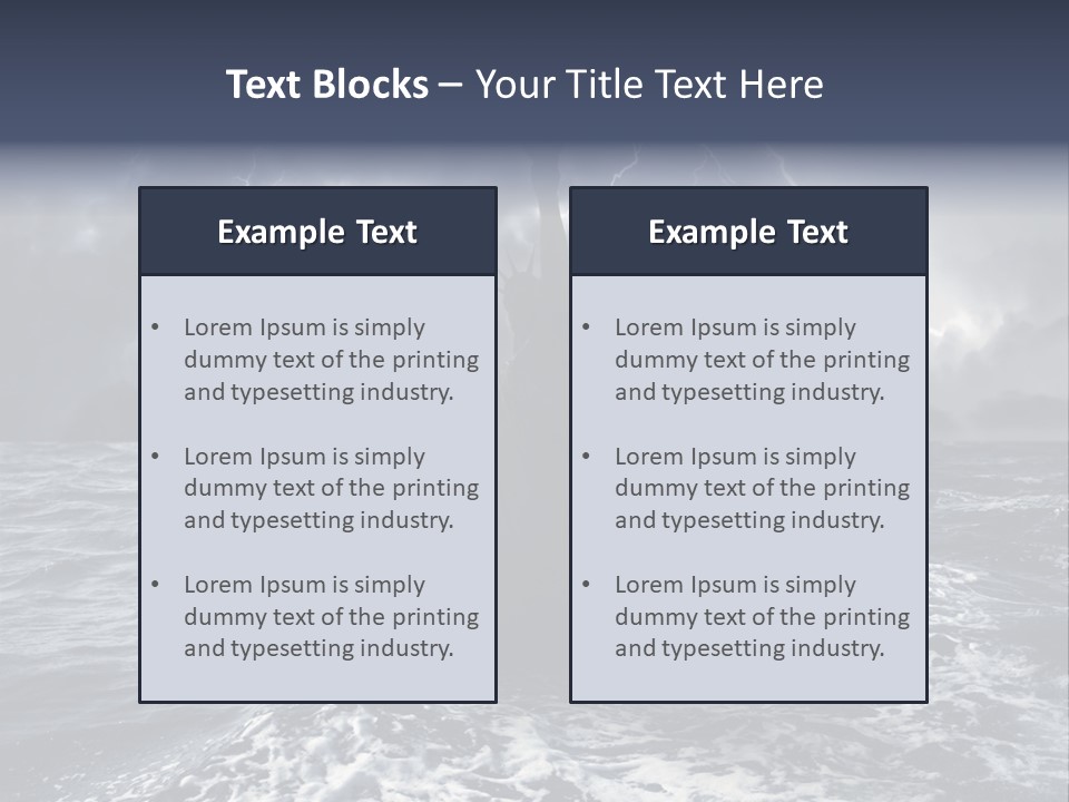 A Statue Of Liberty In The Middle Of The Ocean PowerPoint Template