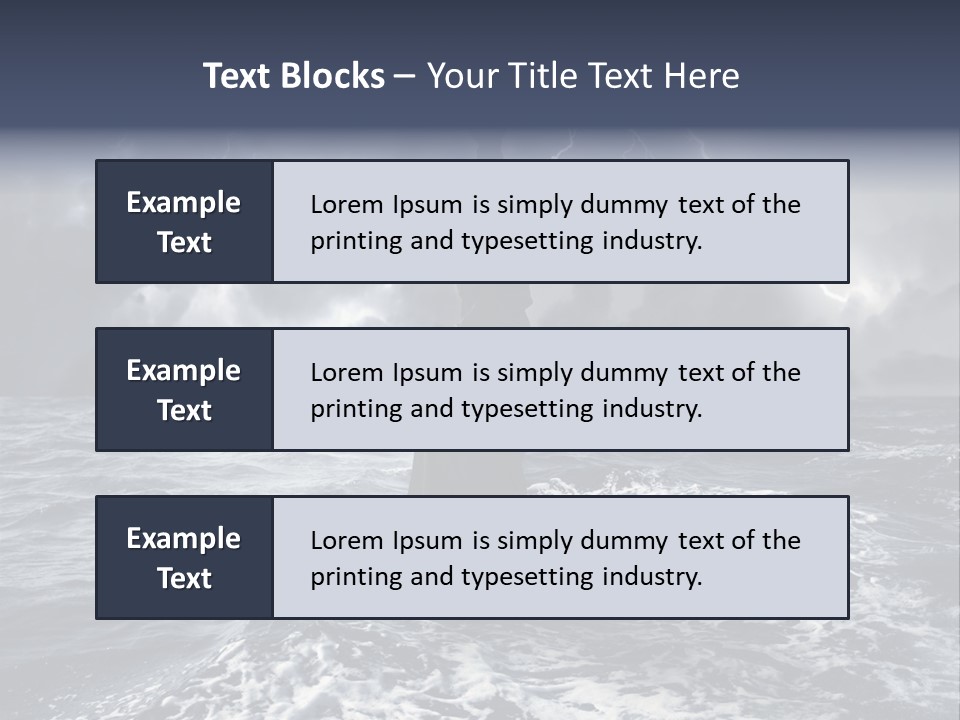 A Statue Of Liberty In The Middle Of The Ocean PowerPoint Template