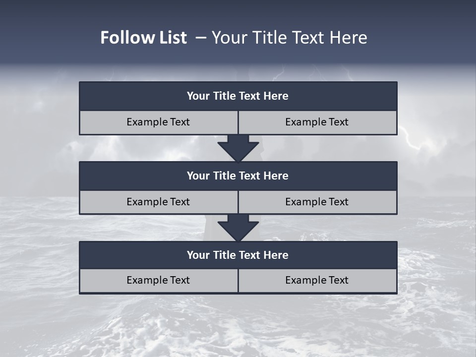A Statue Of Liberty In The Middle Of The Ocean PowerPoint Template