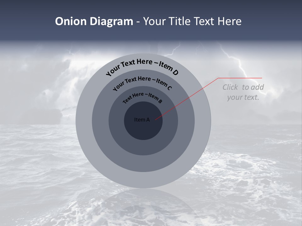 A Statue Of Liberty In The Middle Of The Ocean PowerPoint Template