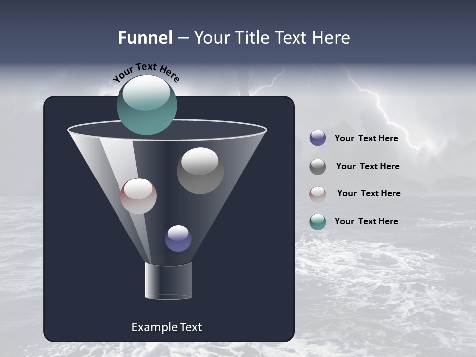 A Statue Of Liberty In The Middle Of The Ocean PowerPoint Template