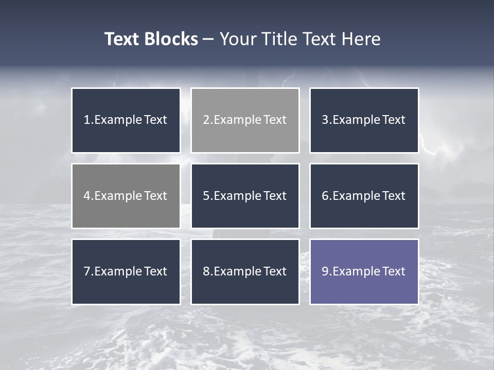 A Statue Of Liberty In The Middle Of The Ocean PowerPoint Template