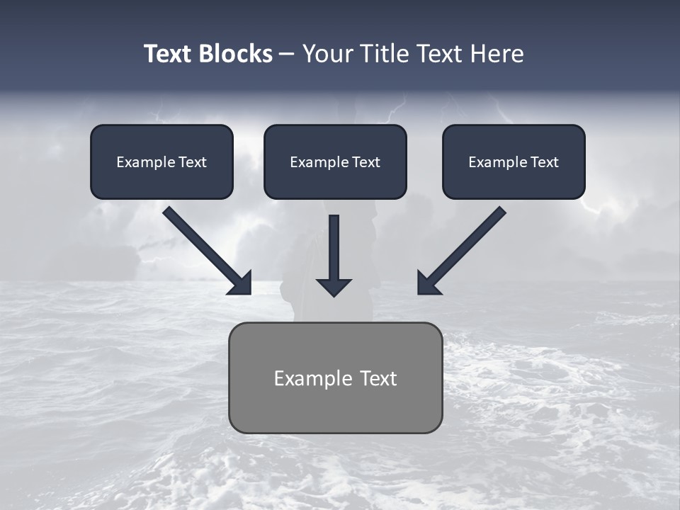 A Statue Of Liberty In The Middle Of The Ocean PowerPoint Template