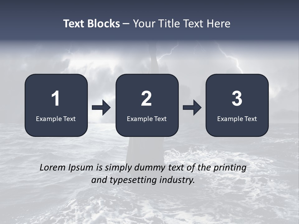 A Statue Of Liberty In The Middle Of The Ocean PowerPoint Template