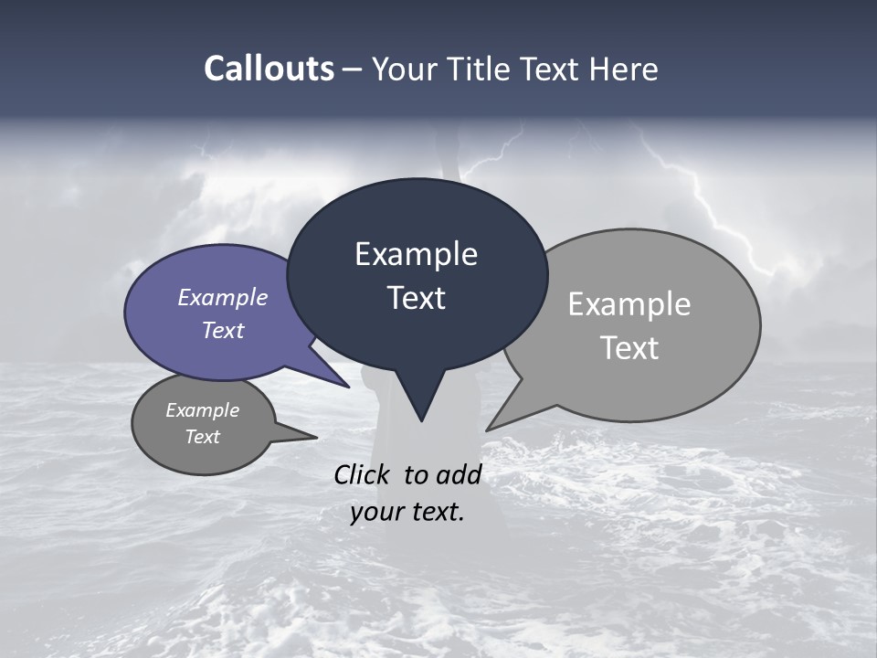 A Statue Of Liberty In The Middle Of The Ocean PowerPoint Template
